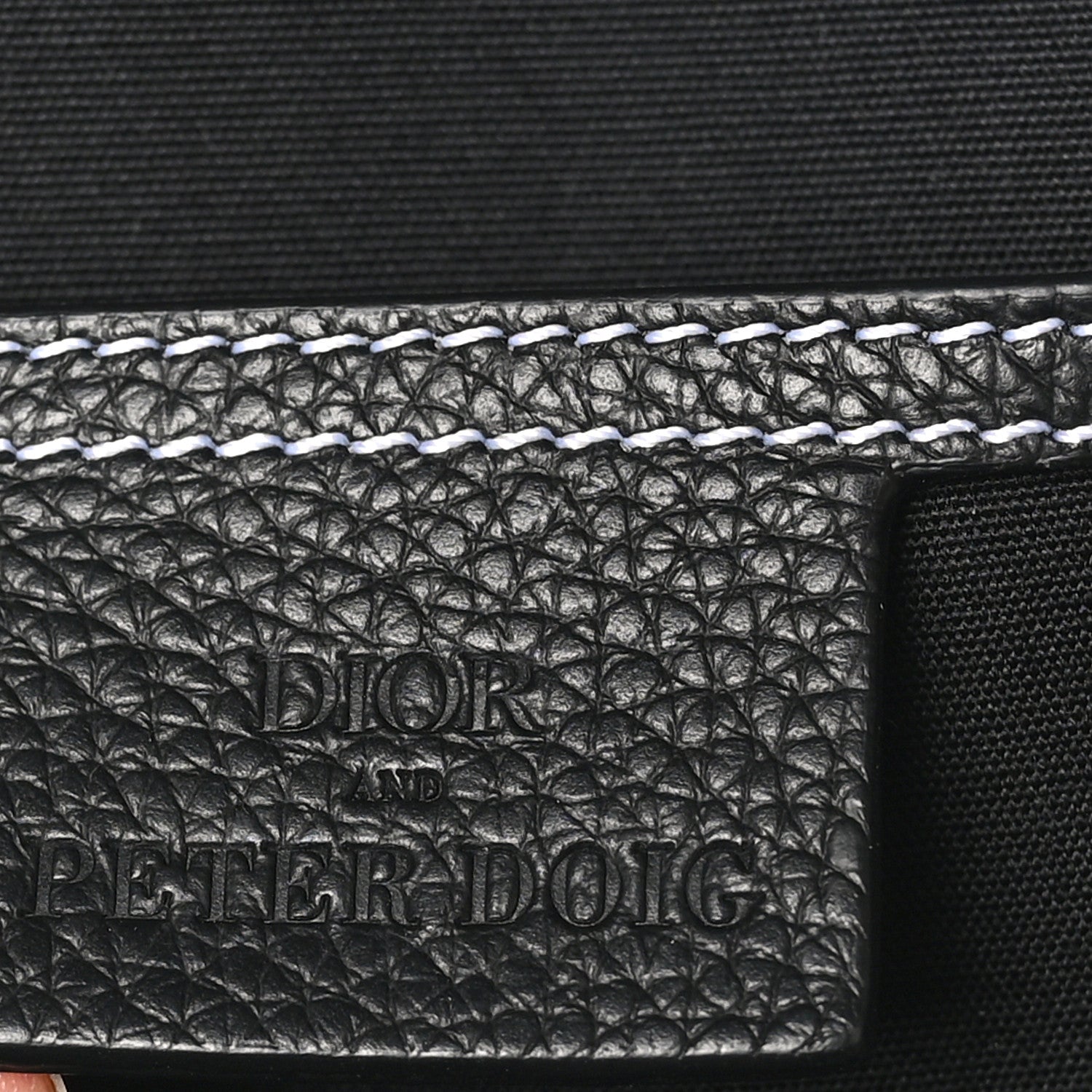 Christian Dior X PETER DOIG Grained Calfskin Slingbag Backpack Black 6 of 10