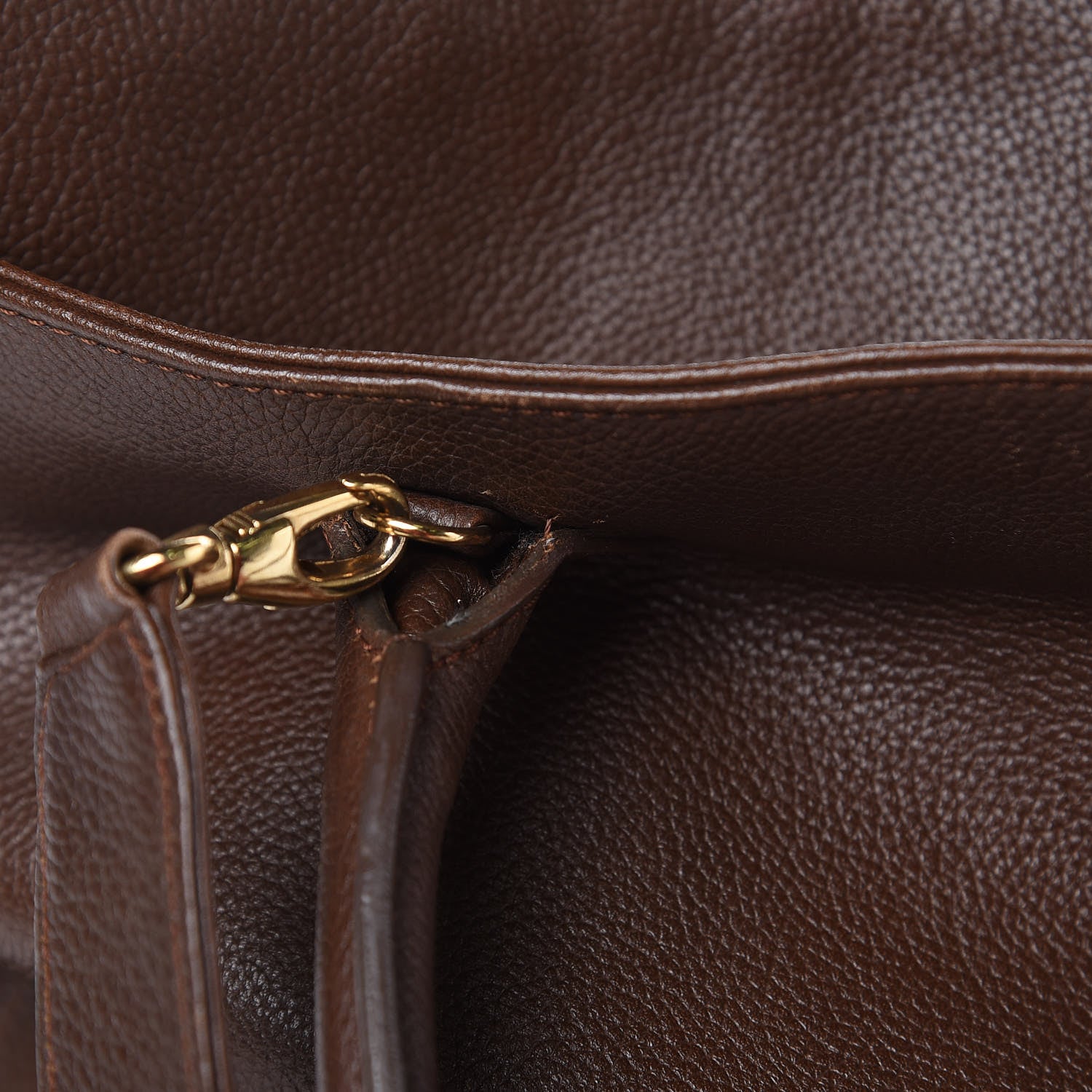 Chanel Calfskin Cerf Executive Shopper Tote Brown 28 of 28