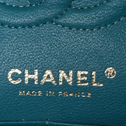 Chanel Caviar Quilted Small Double Flap Turquoise 6 of 10