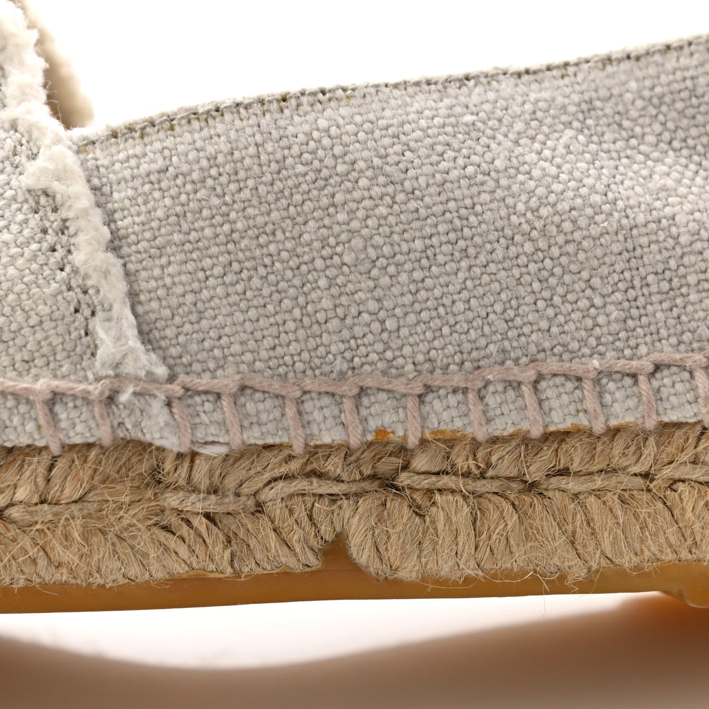 Linen CC Espadrilles 37 Beige Black