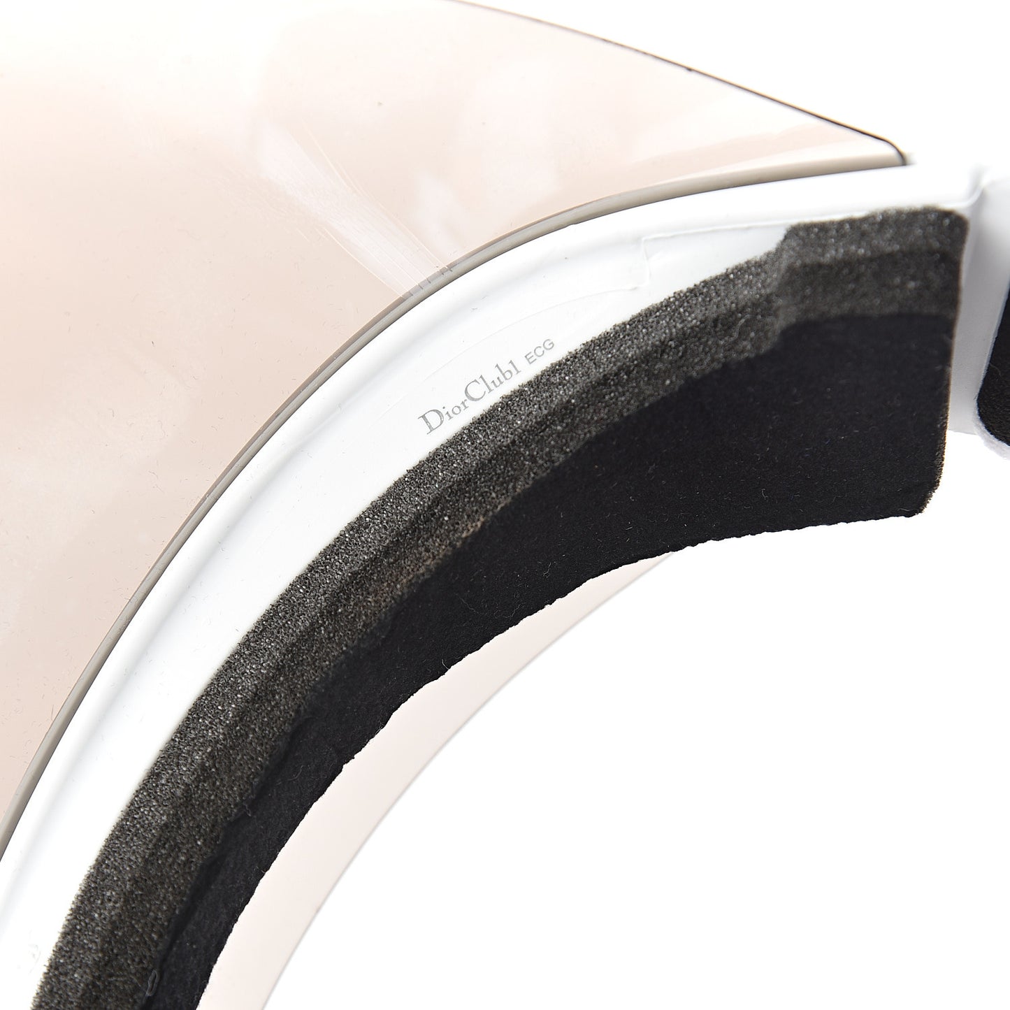 Mirrored DiorClub1 Sun Visor Silver