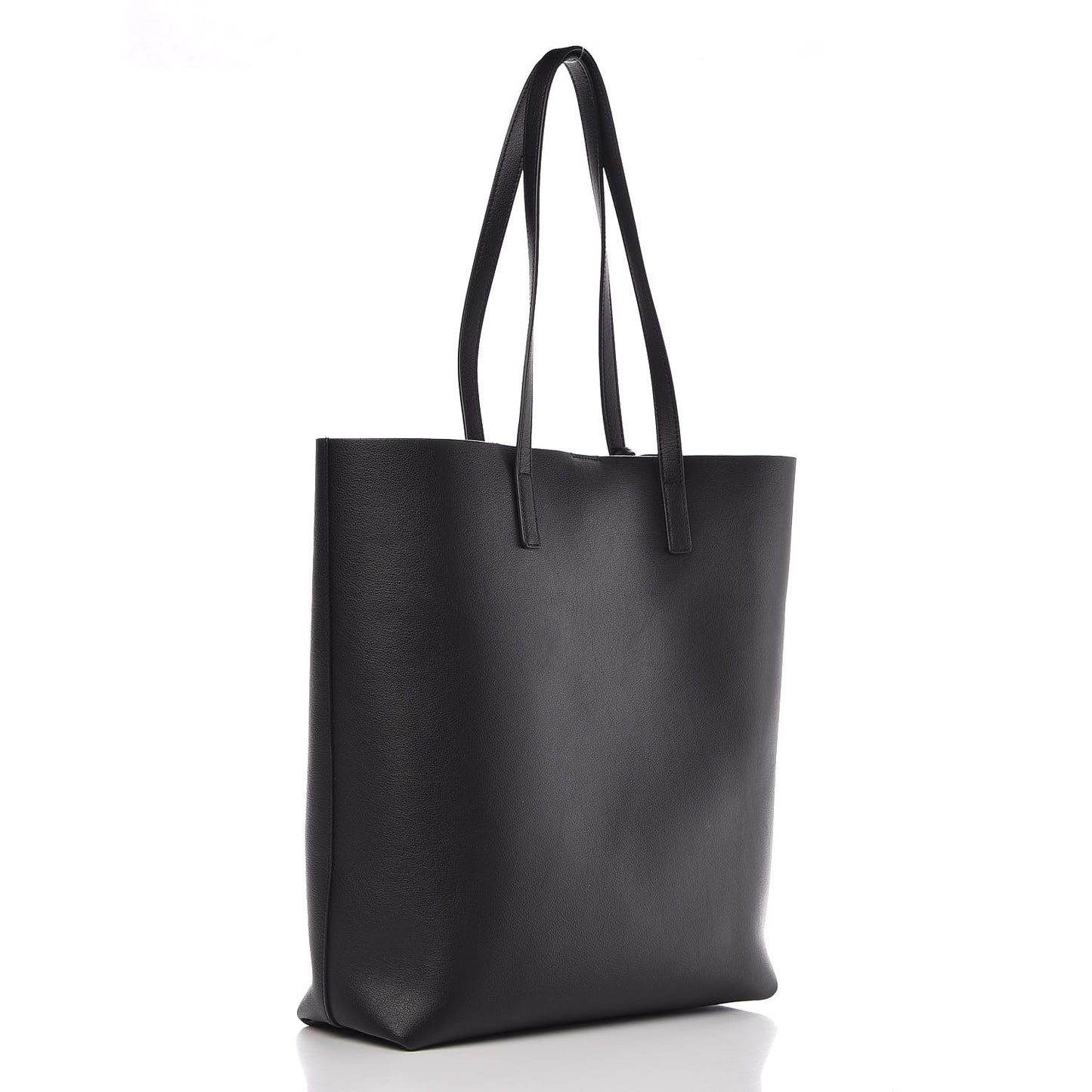 Calfskin Medium Shopping Tote Black