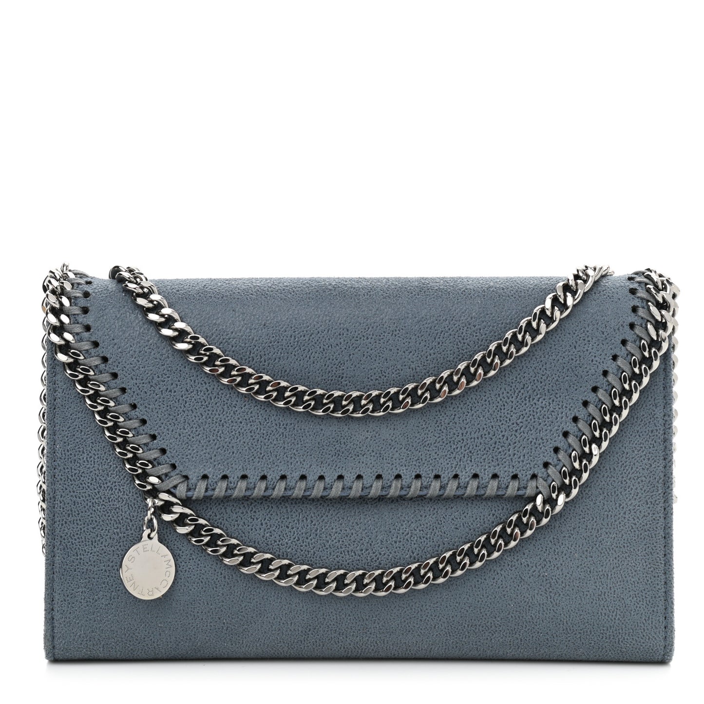 Shaggy Deer Mini Falabella Shoulder Bag Duck Blue
