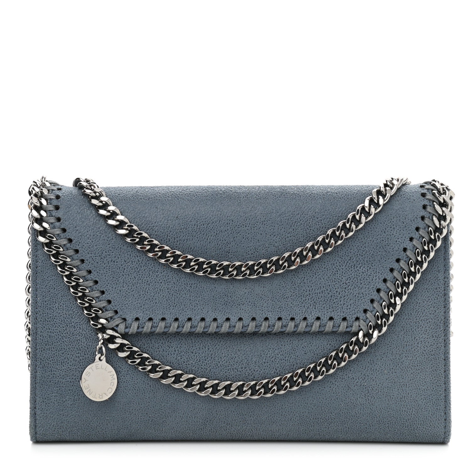 Stella McCartney Shaggy Deer Mini Falabella Shoulder Bag Duck Blue 1 of 9
