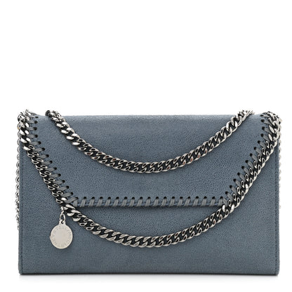 Stella McCartney Shaggy Deer Mini Falabella Shoulder Bag Duck Blue 1 of 9