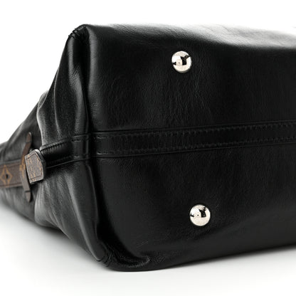 Louis Vuitton Lambskin CarryAll Vibe MM Black 9 of 11