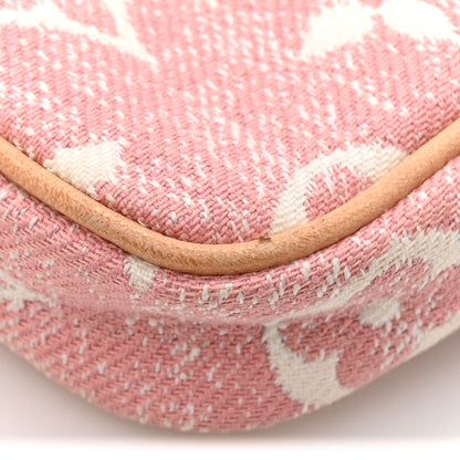 Louis Vuitton Denim Jacquard Monogram Micro Pochette Accessories Rose 9 of 10