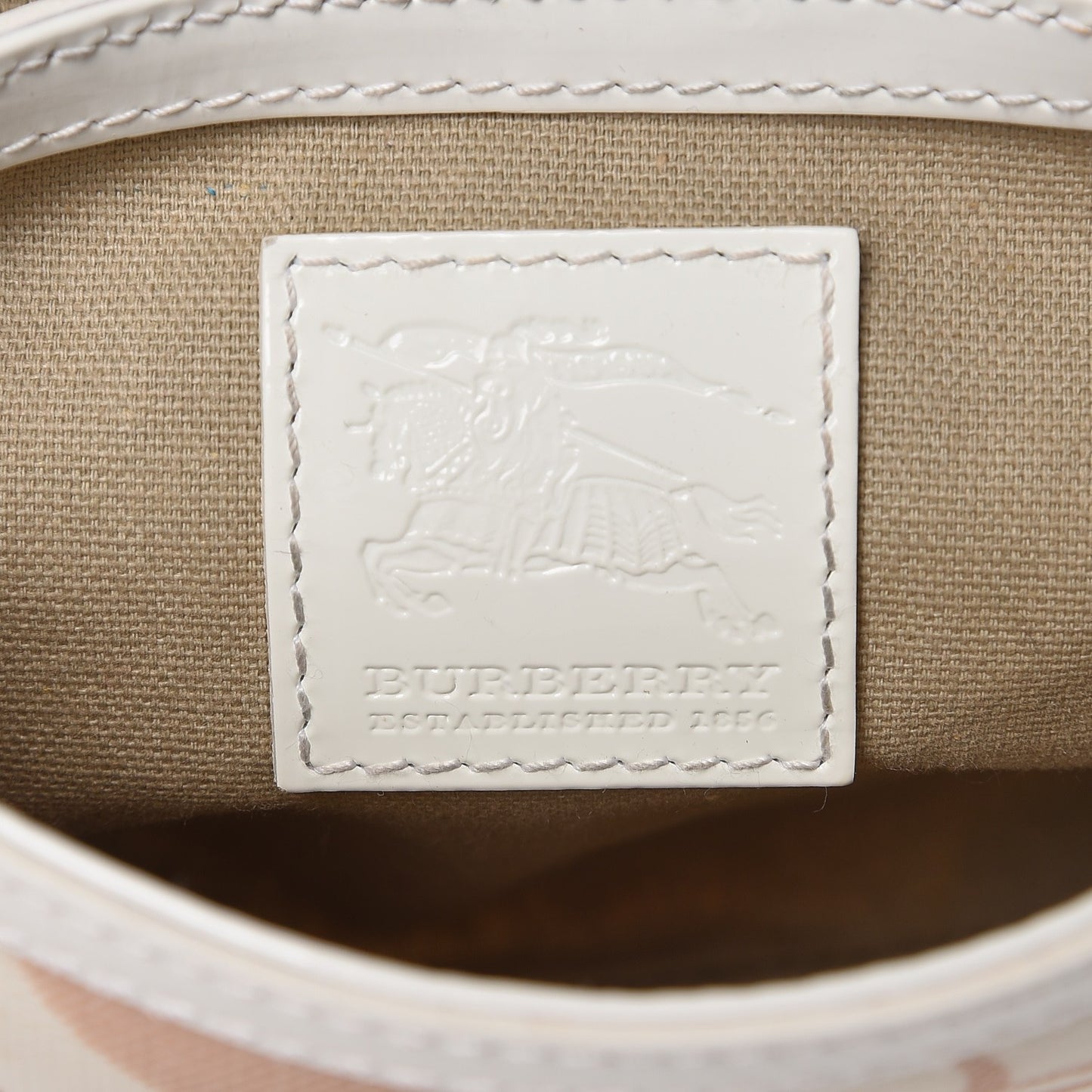 Patent Heart Print Supernova Check XS Aspley Crossbody White