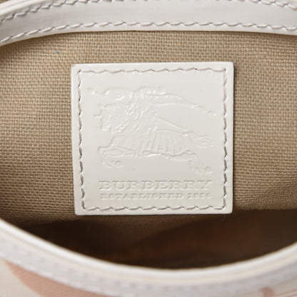 Burberry Patent Heart Print Supernova Check XS Aspley Crossbody White 6 of 11