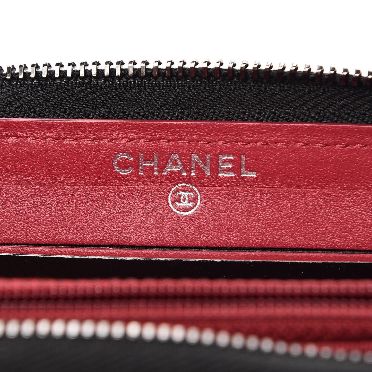 Aged Calfskin Quilted Small Gabrielle Zip Around Wallet Black