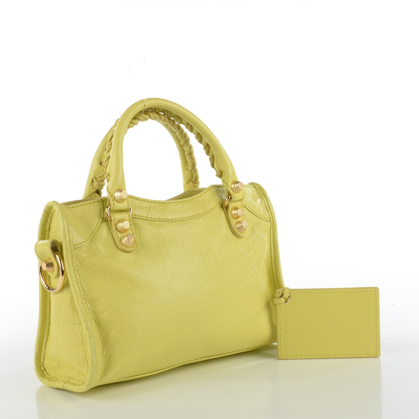 Agneau Giant 12 Gold Hardware Mini City Jaune Citronnade