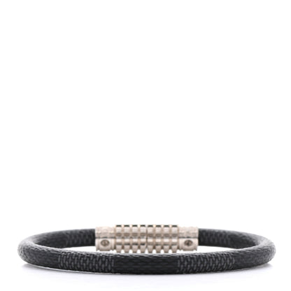 Louis Vuitton Damier Graphite Digit Bracelet 19 3 of 5