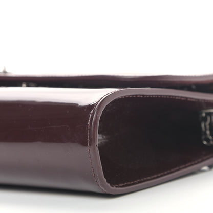 Christian Louboutin Patent Riviera Clutch Lie De Vin 8 of 11