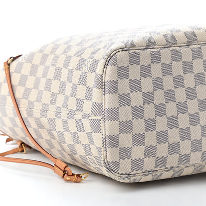 Louis Vuitton Damier Azur Neo Neverfull MM Rose Ballerine 7 of 9