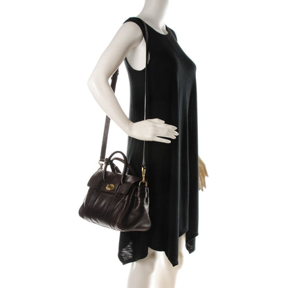 Mulberry Natural Calfskin Small Bayswater Chocolate 2 of 8