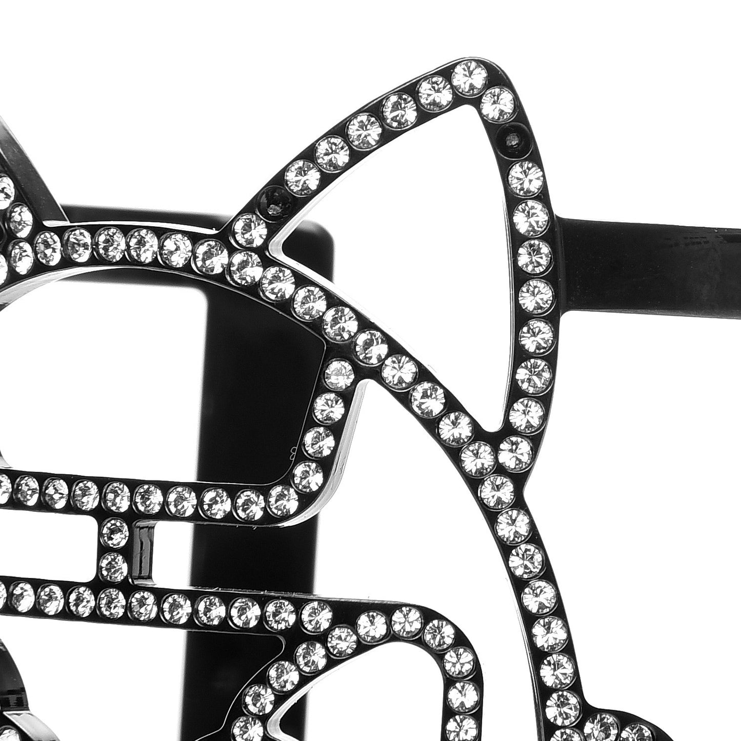 Strass Crystal CC Emoji Robot Cat Cuff
