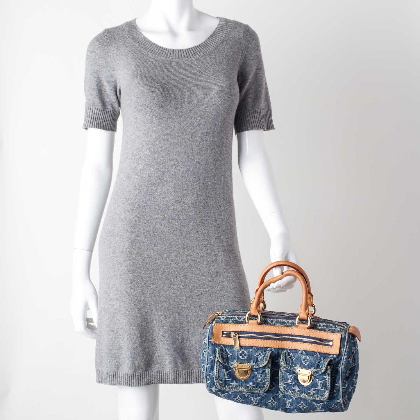 Monogram Denim Neo Speedy Blue