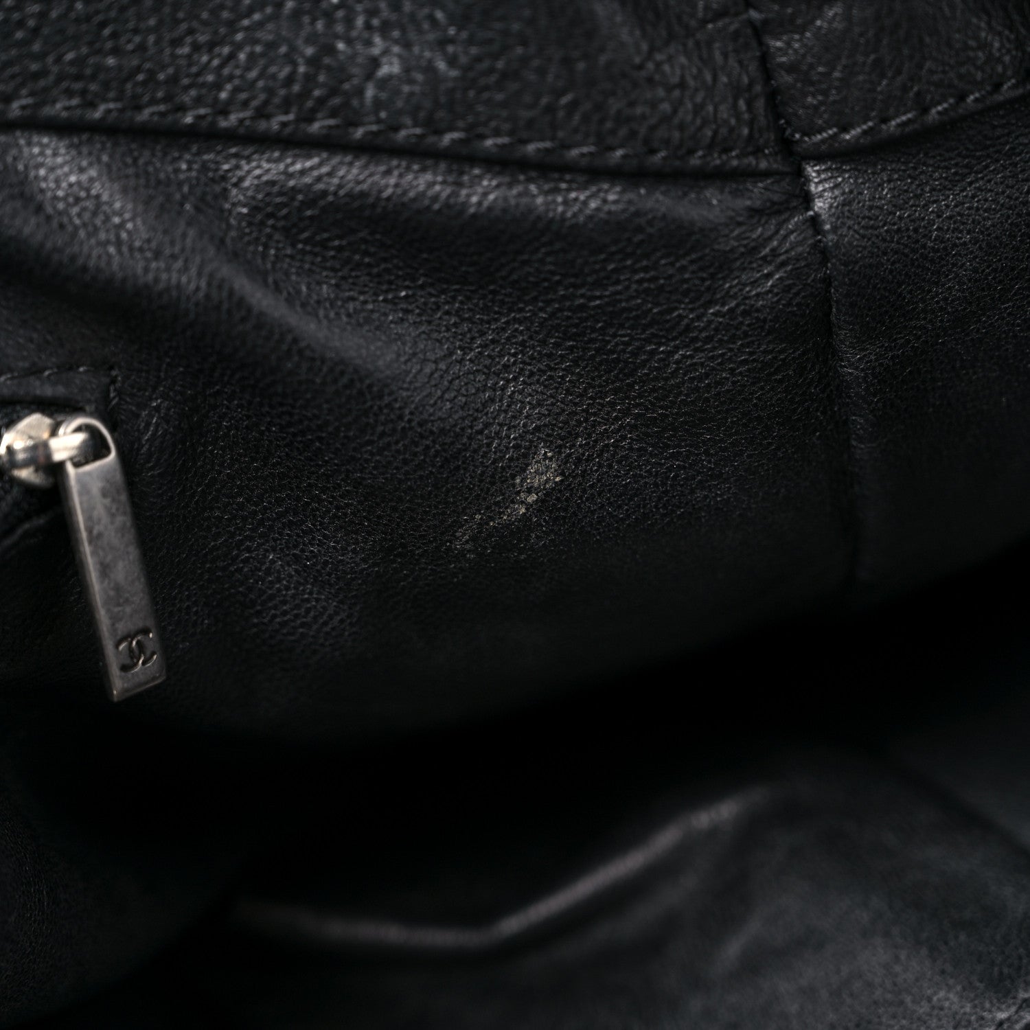 Chanel Glazed Calfskin East West Modern Chain Tote Black 14 of 15
