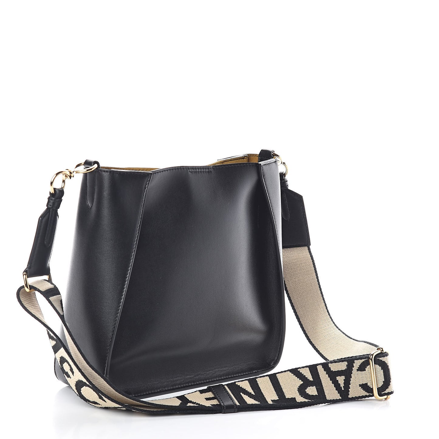 Eco Alter Nappa Perforated Logo Mini Crossbody Black