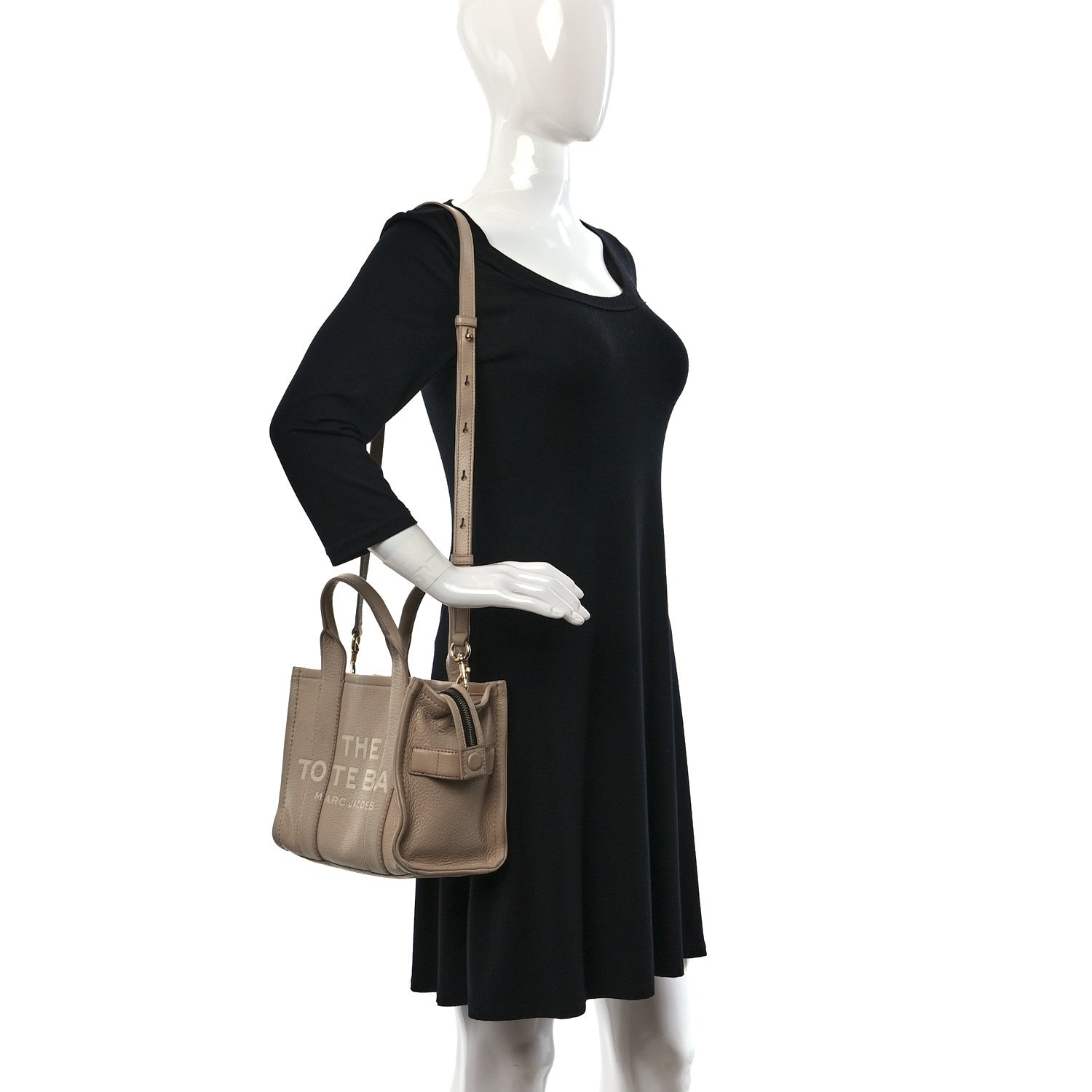 Marc Jacobs Grained Calfskin Small The Tote Bag Twine 2 of 15