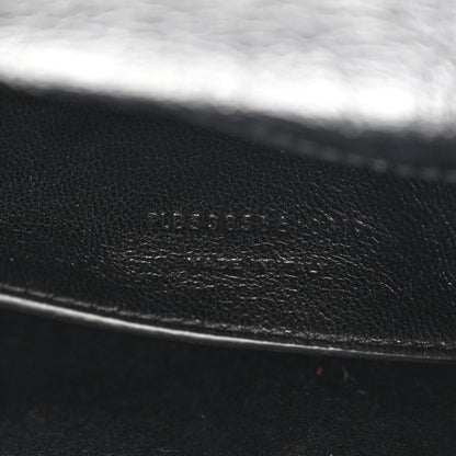 Saint Laurent Crinkled Calfskin Matelasse Monogram Baby Niki Chain Satchel Black 7 of 10