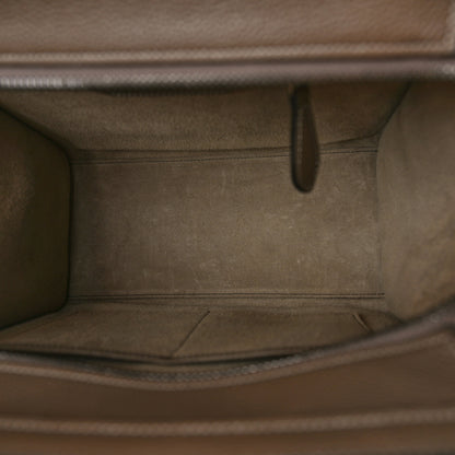 Celine Drummed Calfskin Micro Luggage Souris 5 of 8