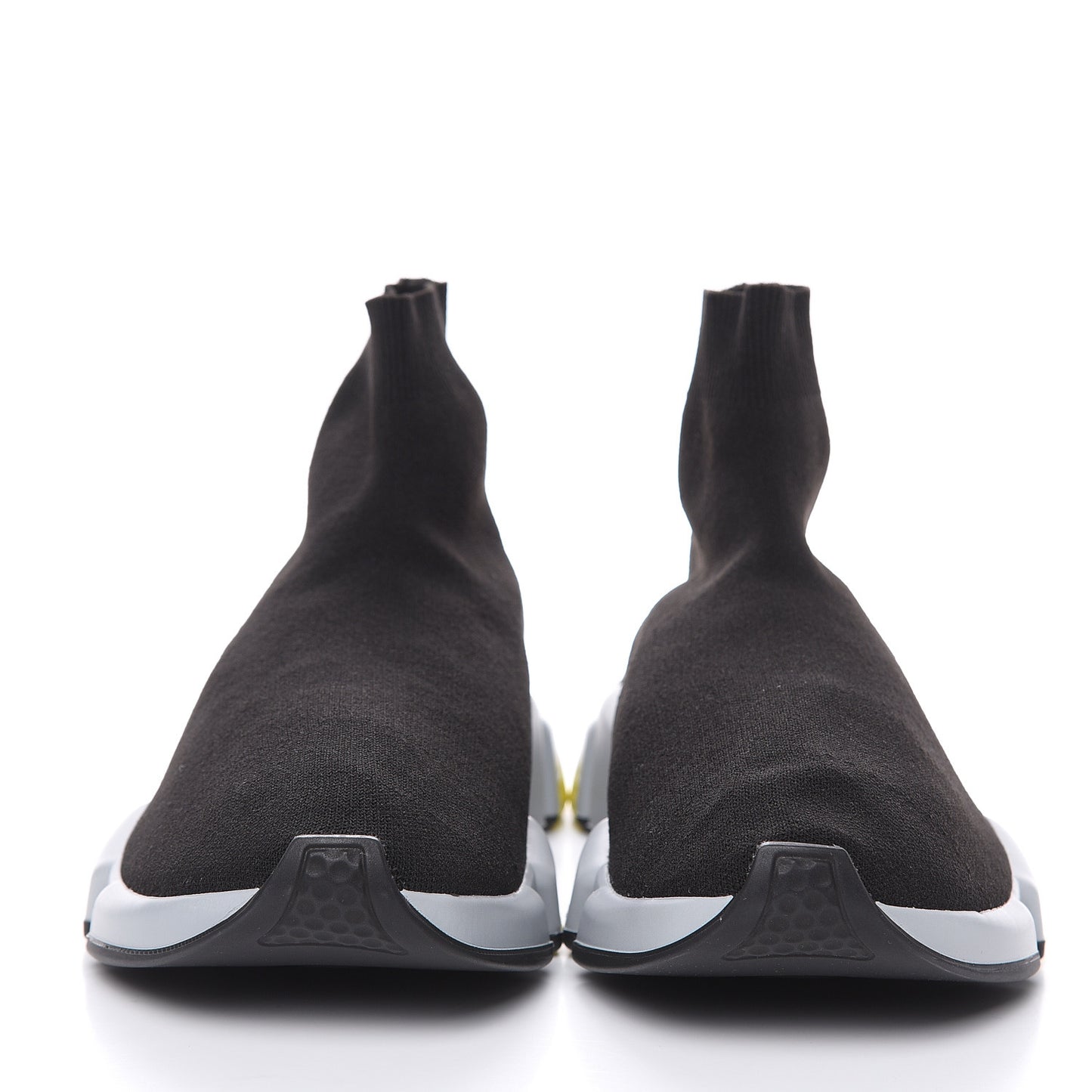 Neoprene Knit BB Mens Speed Sneakers 45 Black Grey Yellow