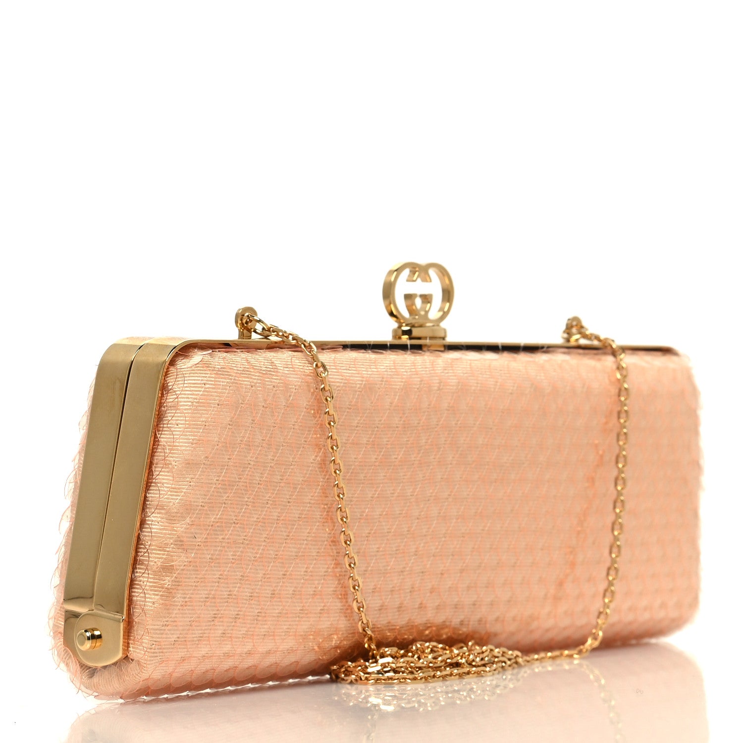 Gucci Sequin Moire Small Broadway Evening Bag Neutral 3 of 9