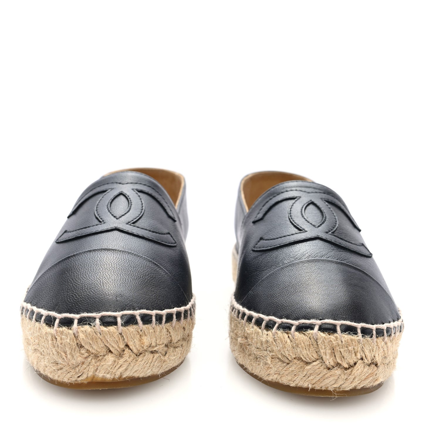 Lambskin CC Espadrilles 36 Black
