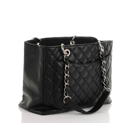 Chanel Caviar Quilted Grand Shopping Tote GST Black 3 of 7