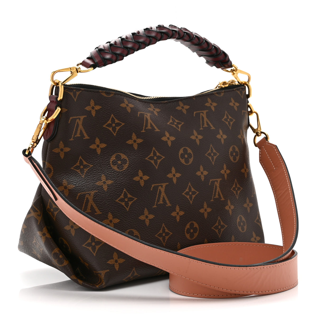 Monogram Beaubourg Hobo Mini Bordeaux Red Peach Safran Blue Jean Blue
