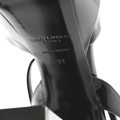 Saint Laurent Vernice Grupy Sexy 95 Tanouk Platform Sandals 39 Black 7 of 9