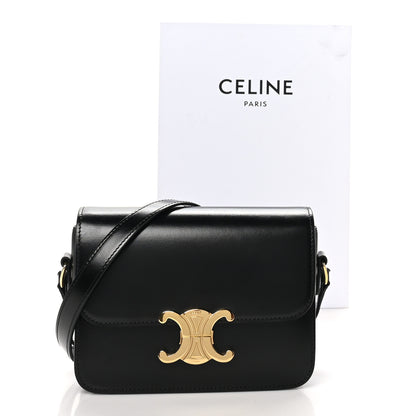 Celine Shiny Calfskin Teen Triomphe Black 10 of 10