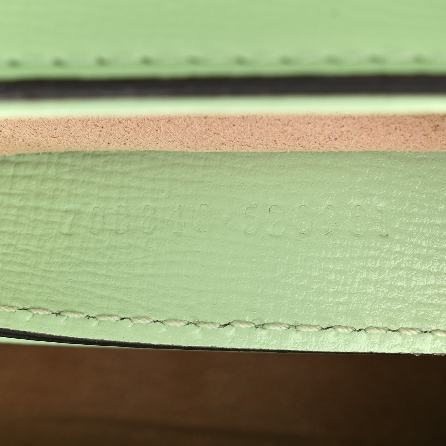 Glazed Textured Calfskin Mini Horsebit 1955 Top Handle Flap Bag Green