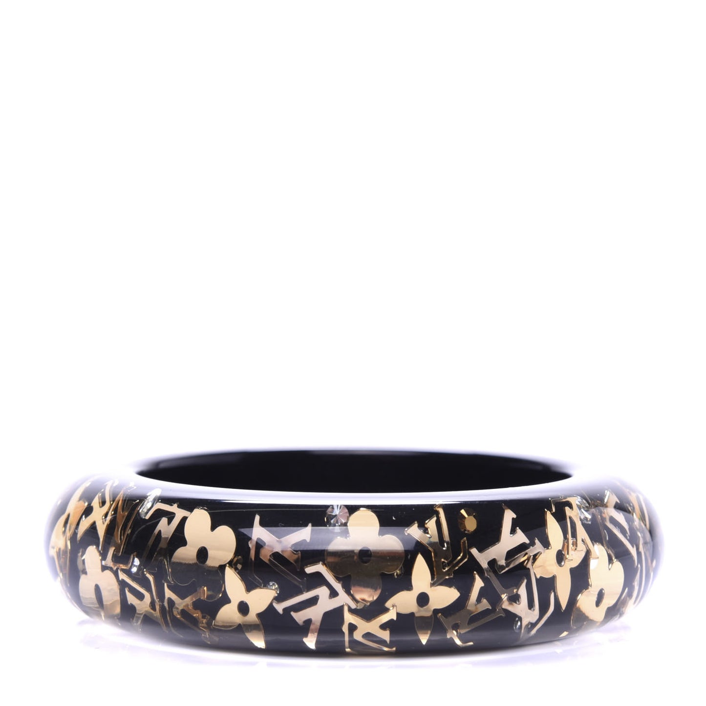 Resin Swarovski Small Inclusion Bracelet GM Black