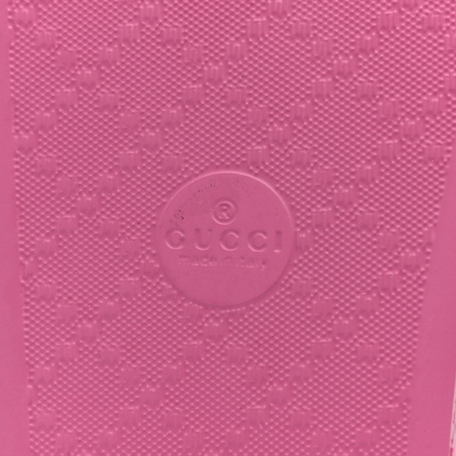 Gucci Rubber Womens Logo Slide Sandals 38 Fuchsia 6 of 7
