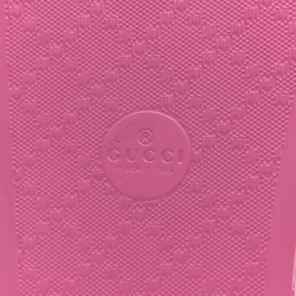 Gucci Rubber Womens Logo Slide Sandals 38 Fuchsia 6 of 7
