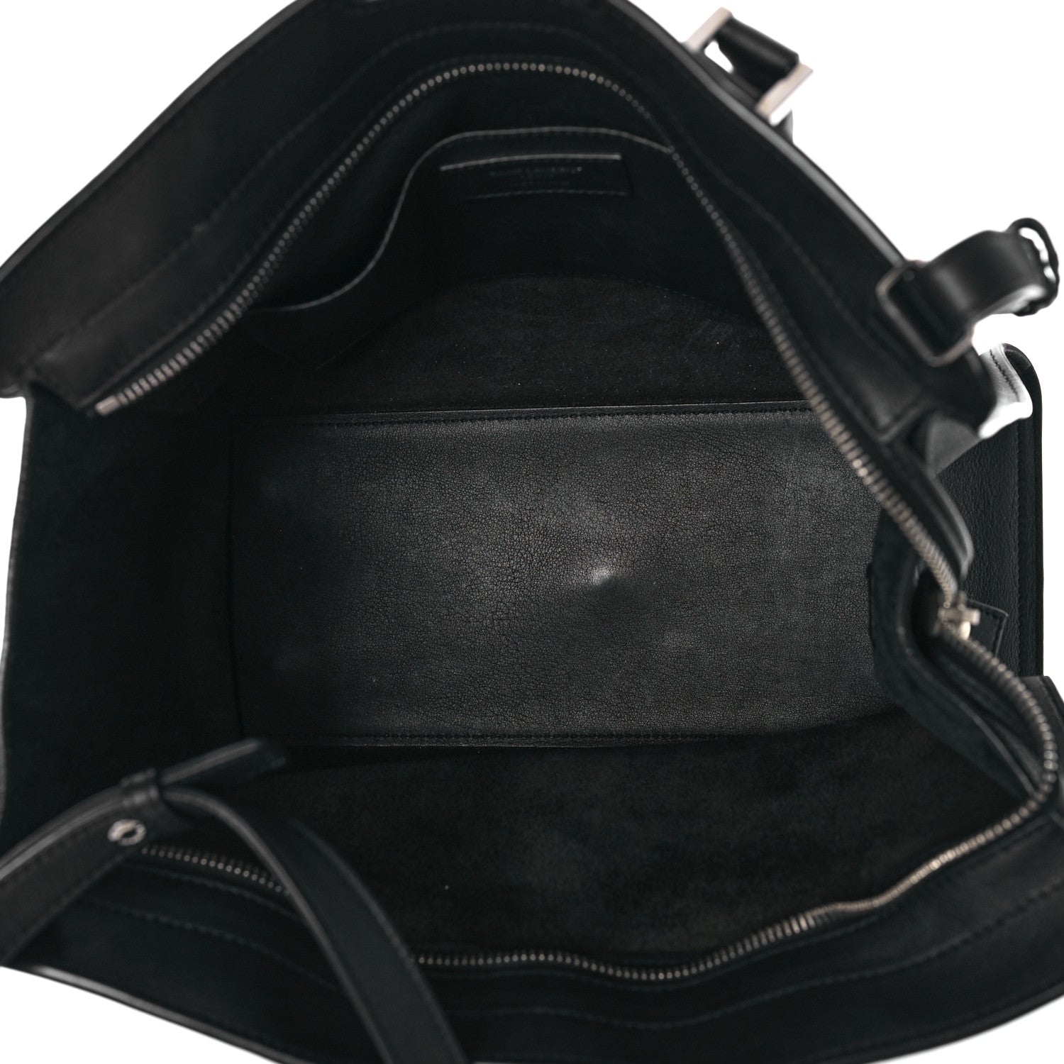 Saint Laurent Smooth Calfskin Small Monogram Cabas Black 5 of 9