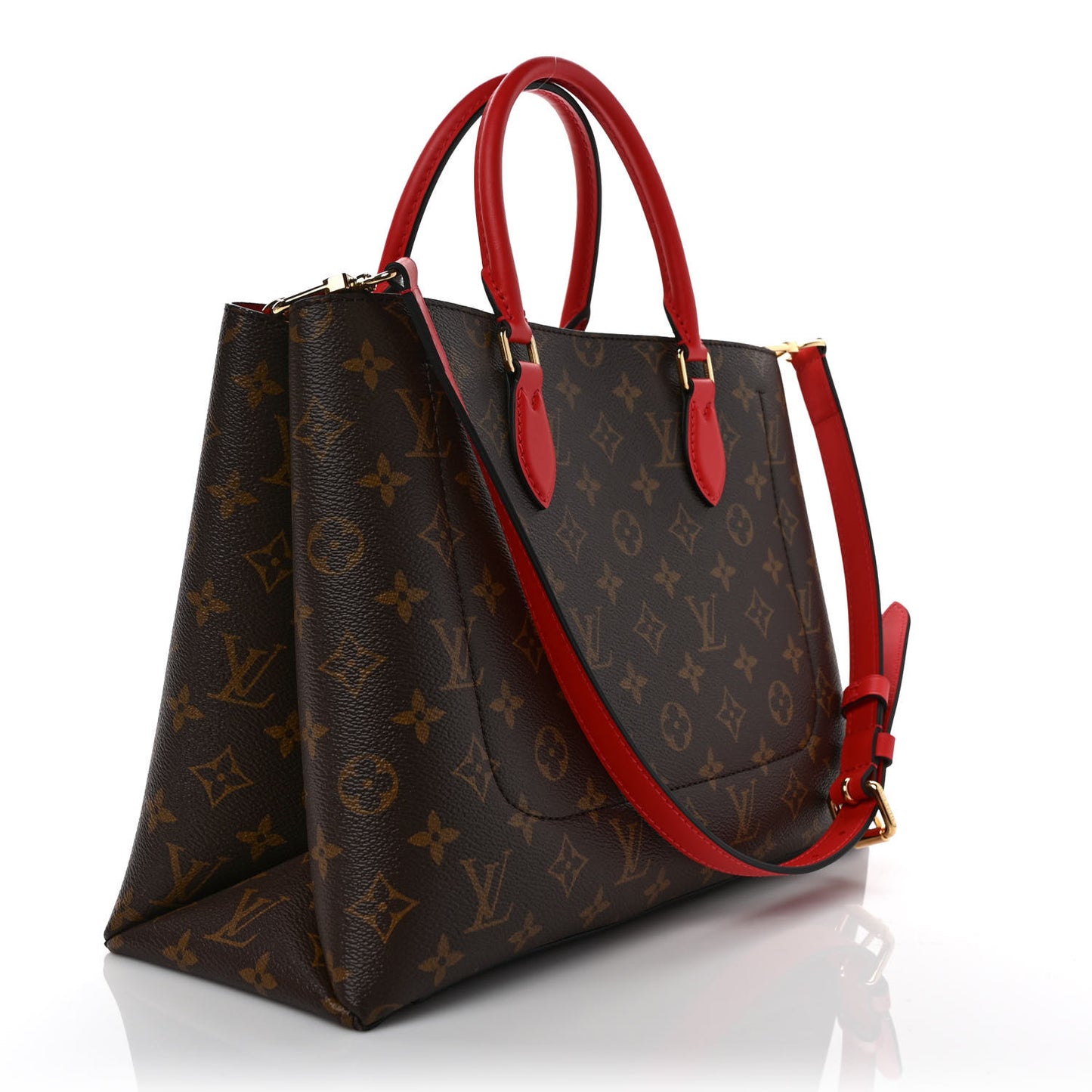 Monogram Flower Tote Coquelicot