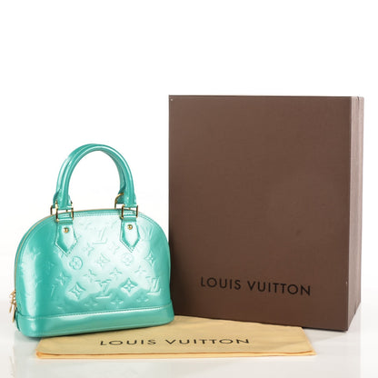 Louis Vuitton Vernis Alma BB Blue Lagon 5 of 8