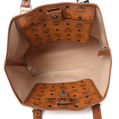 MCM Visetos Shopping Tote Cognac 5 of 16