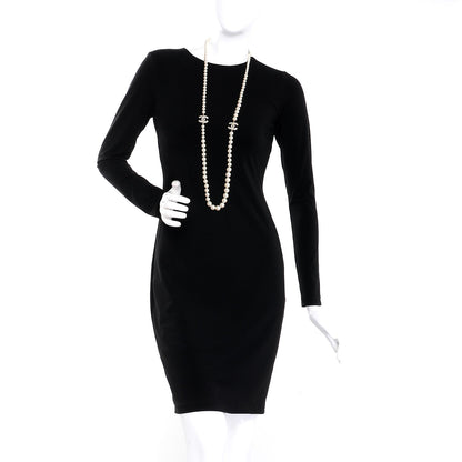 Chanel Pearl Baguette Crystal CC Necklace Gold 2 of 6