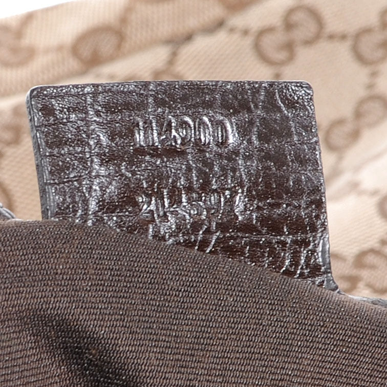 Large Horsebit Chain Hobo Brown