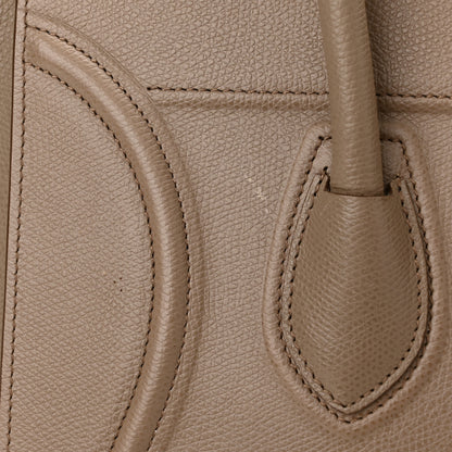 Celine Baby Grained Calfskin Medium Phantom Luggage Taupe 14 of 17