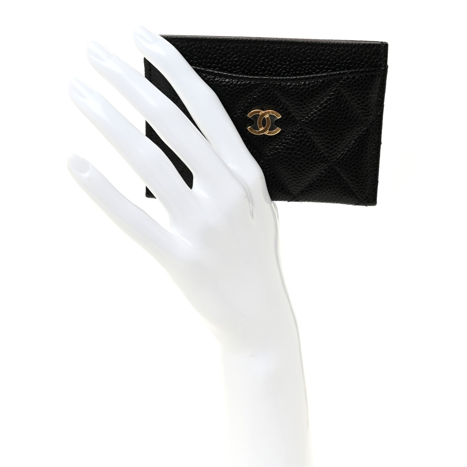 Chanel Caviar Quilted Card Holder Black 2 of 9