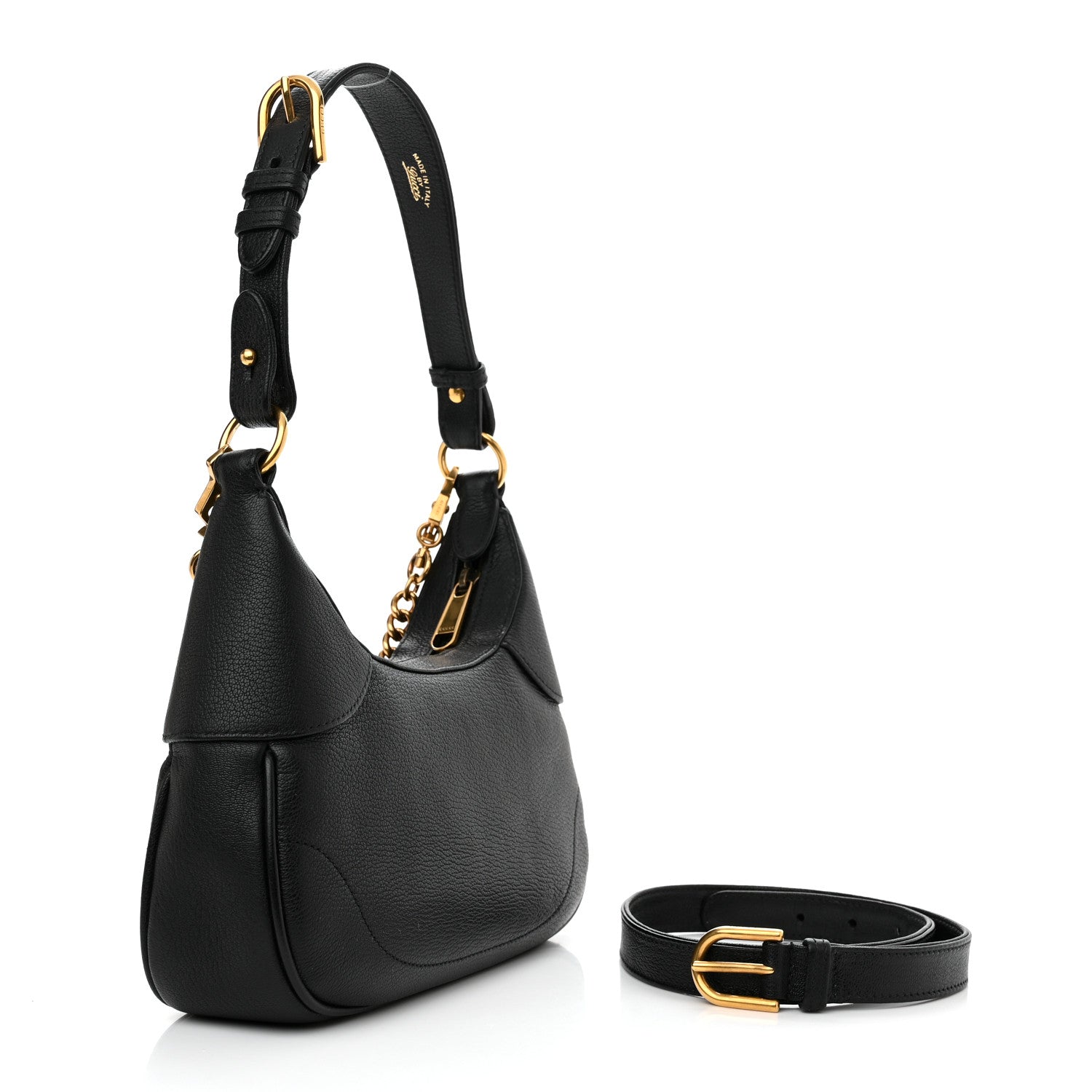 Gucci Goatskin Small Aphrodite Shoulder Bag Black 3 of 10