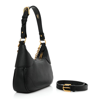 Gucci Goatskin Small Aphrodite Shoulder Bag Black 3 of 10