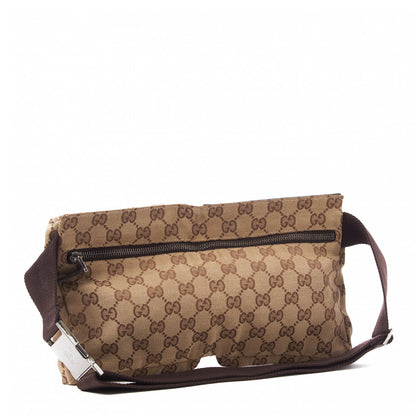 Gucci GG Monogram Double Pocket Belt Bag Dark Brown 3 of 10