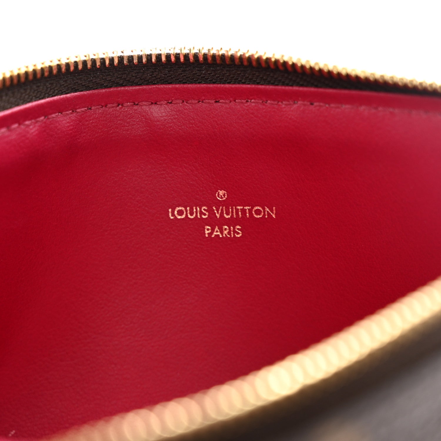 Louis Vuitton Monogram Felicie Chain Wallet Zippered Insert Fuchsia 6 of 7