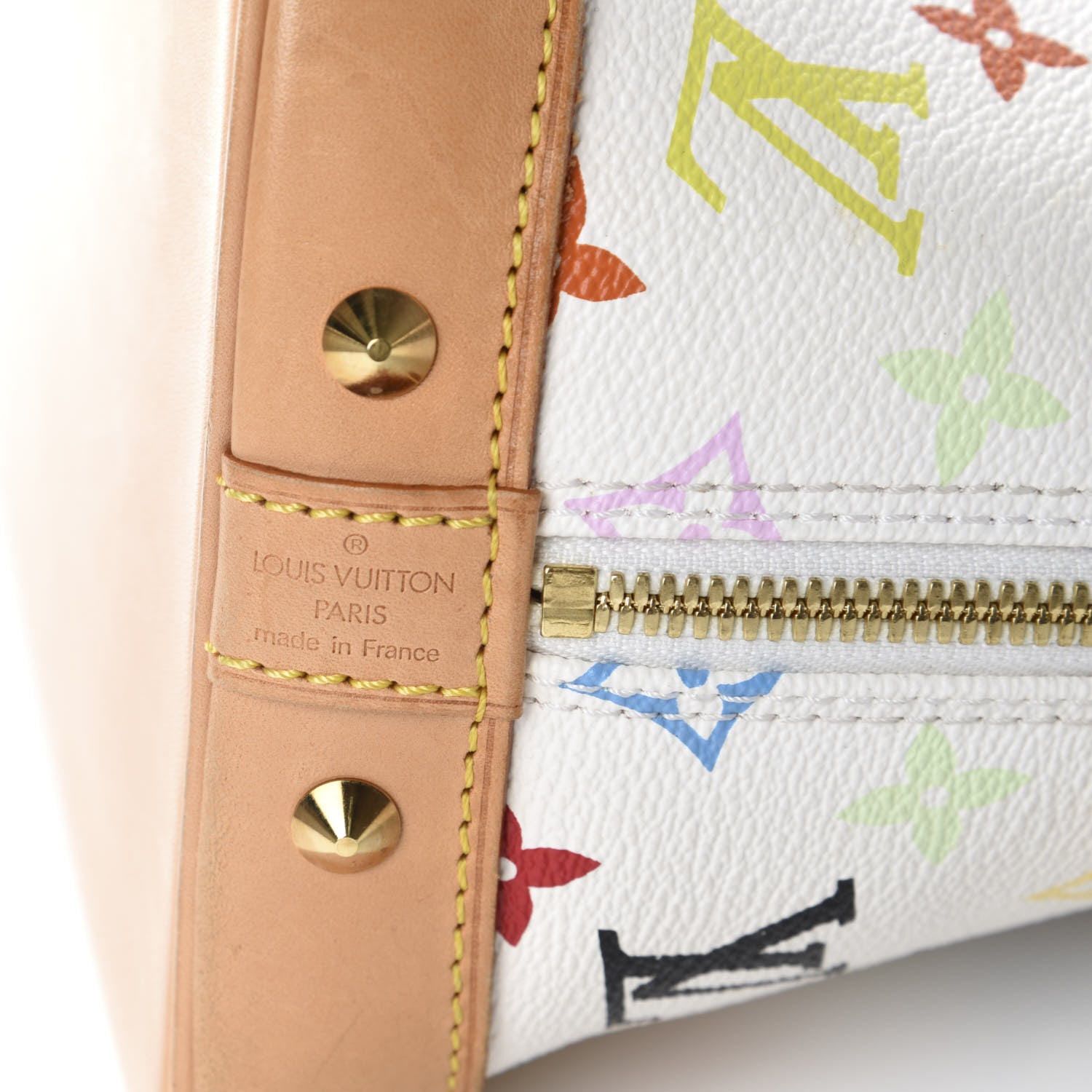 Louis Vuitton Monogram Multicolor Alma White 8 of 10